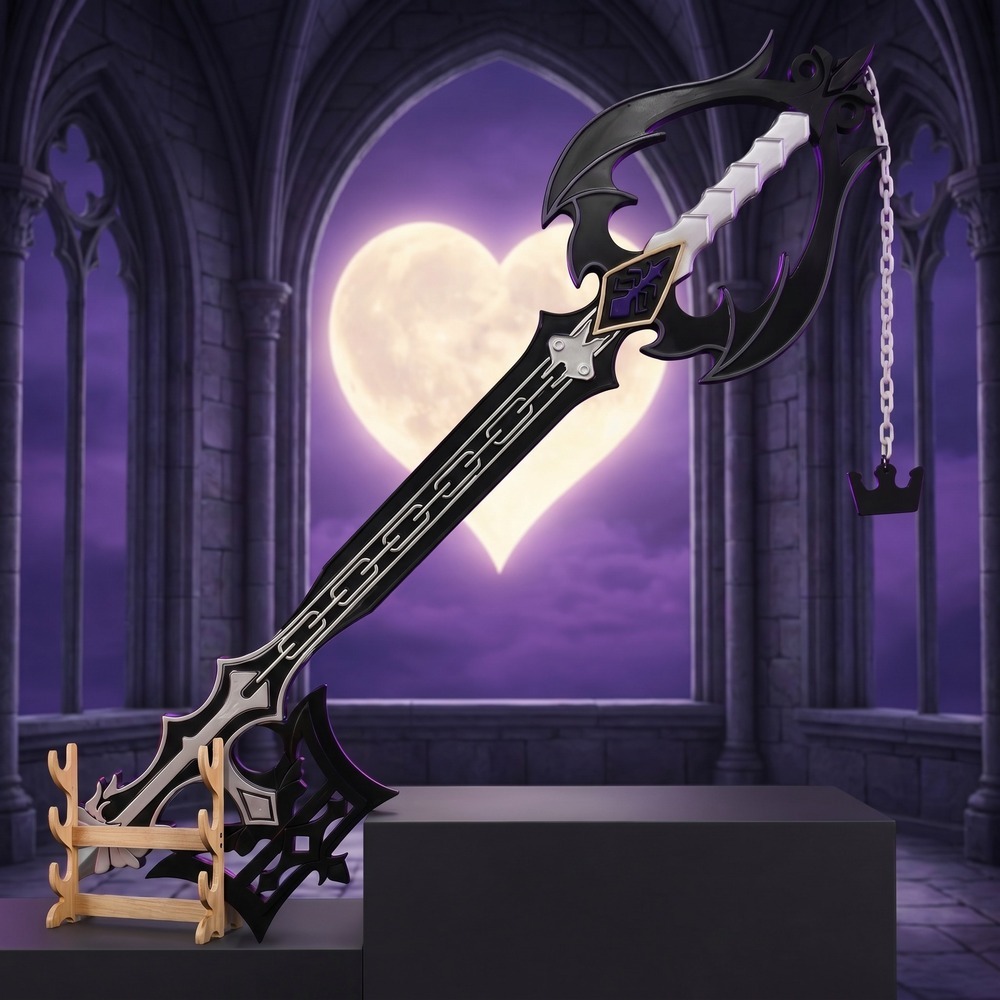 Keyblade Cosplay Prop - Kingdom Hearts 42in 108cm Black White