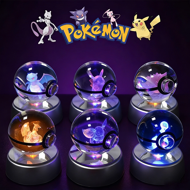 Pokemon Crystal Poké Ball 3D E – обзор и цена Cosplay Fireball Prop
