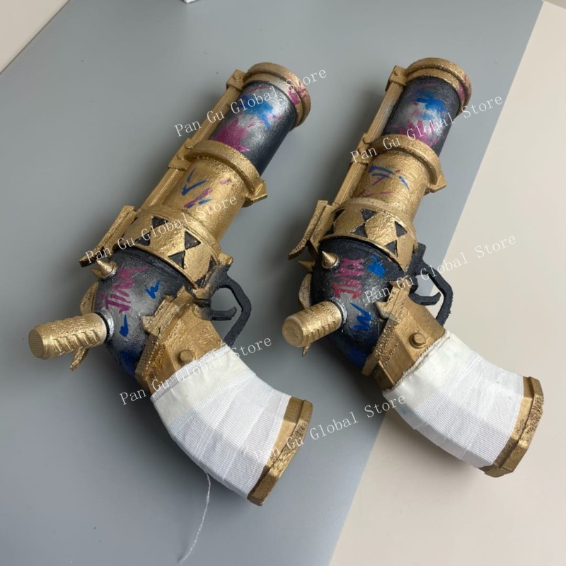 28cm/11.02in Jinx Pistol Custo – обзор и цена Cosplay Prop 3D Print