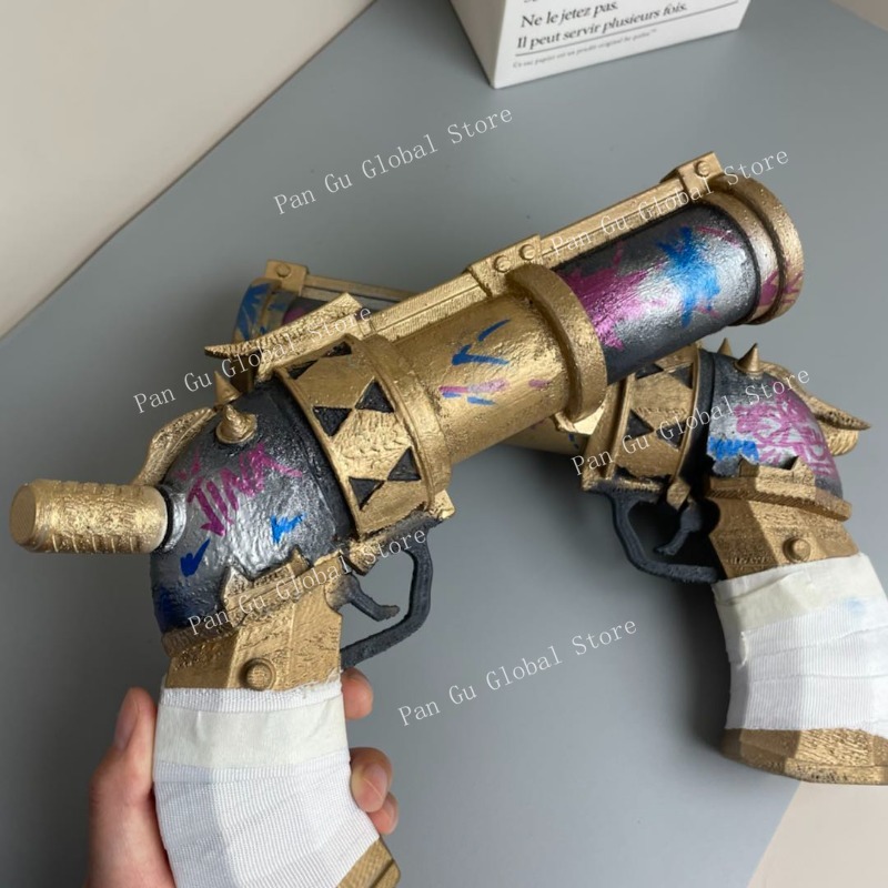 28cm/11.02in Jinx Pistol Custo – обзор и цена Cosplay Prop 3D Print
