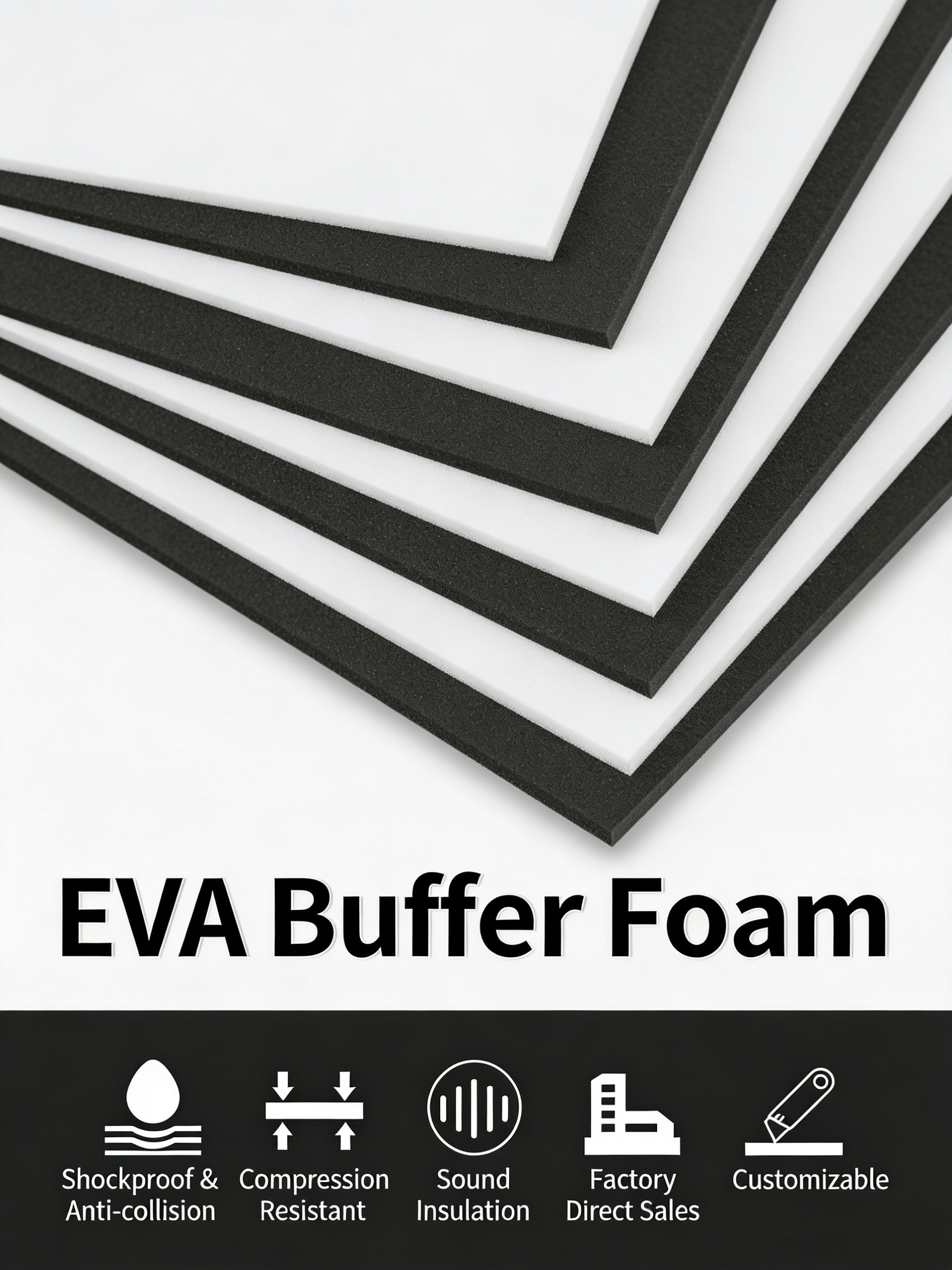 Black non-adhesive EVA foam bo – обзор и цена Cosplay Prop Foam Board